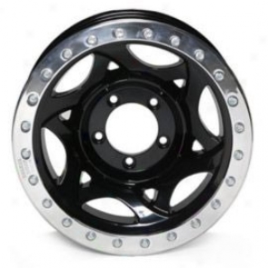 "walker Evans 17x8.5"" Street Racing Wheel Polished Black - 5x5 Bolt Pattern Back Spacing 5 1/4"""