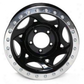 "walker Evans 17x8.5""S treet Racing Wheel Polished Black - 5x4.5 Bolt Pattern Back Spacing 4 1/4"""