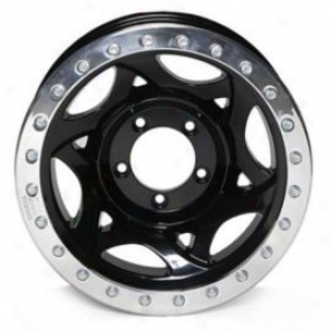 "walker Evans 17x8.5"" Street Racing Wheel Polished Black - 5x4.5 Bolt Pattern Back Spacing 4 3/4"""