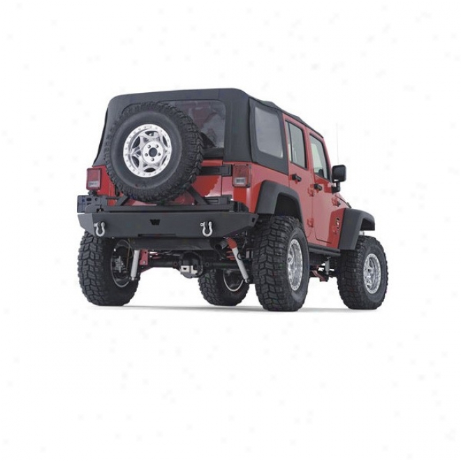 Warn, Jeep Bumper, Rear Rock Crawler, Black