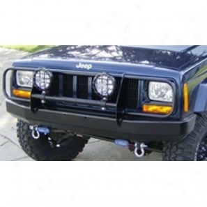 Warrior Front Bumper With Brush Guard, D-rings And Frame Reinforcement Kit