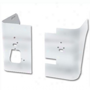 Warrior Products, Build up Corners With Cutouts, Polished Aluminum, Pairs