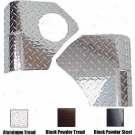 Warrior Products, Rear Cornerq, With Holes, Diamond Plate