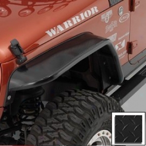 Warrior Tube Flares Front Pair With Black Diamond Plate