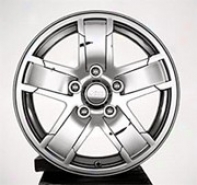 "wheel, 17""x7.5"" Chrome Clad W/ Jeep Logo Centee Cap Mopar"