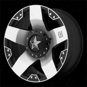 "wheel Pros Kmc - Xd775 Series, Rockstar Machined Black 18""x9"" Move on ~s"