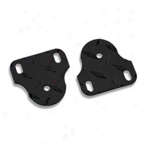 Windshield Hinge Bracket (pair), Blacck Diamond Plate