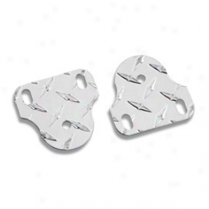 Windshield Hinge Brackets (pair), Diamond Plate