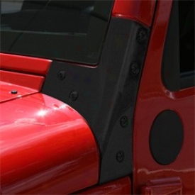 Windshield Hinge Set Black Powdercoated Rugged Ridge