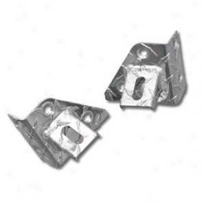 Windshjeld Light Brackets, Black Diamond Plate