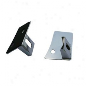 Windshield Mount Light Bracket Pair Stainless