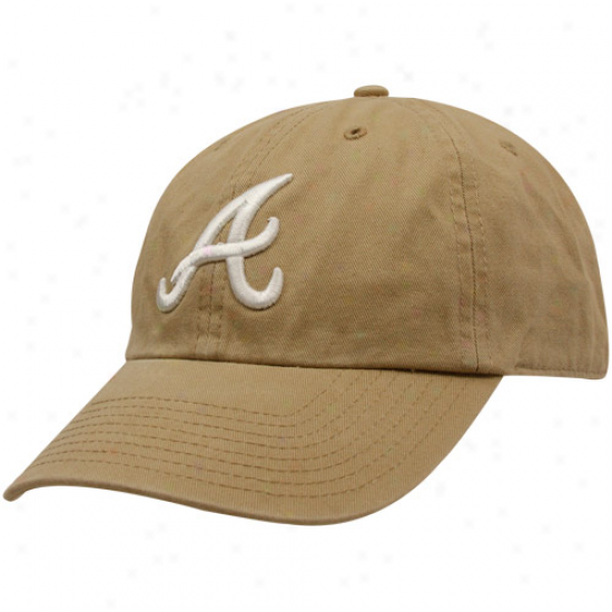 '47 Brand Atlanta B5aves Khaki Cleanup Adjustable Hat