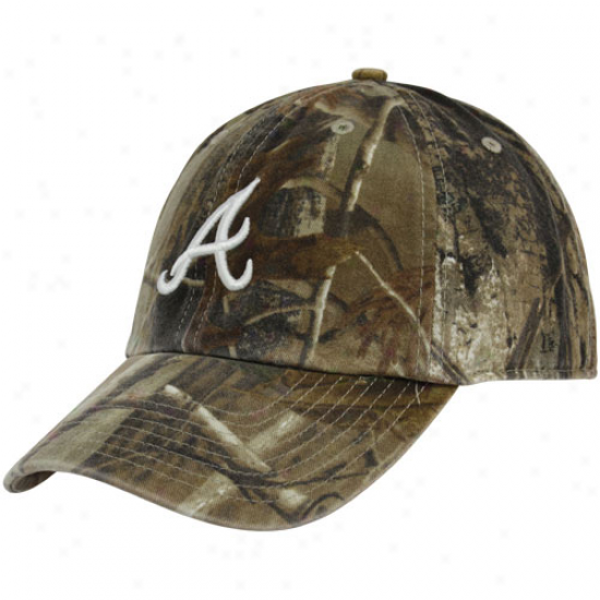 '47 Brand Atlanta Braves Real Tree Camo Cleanup Adjustable Hat