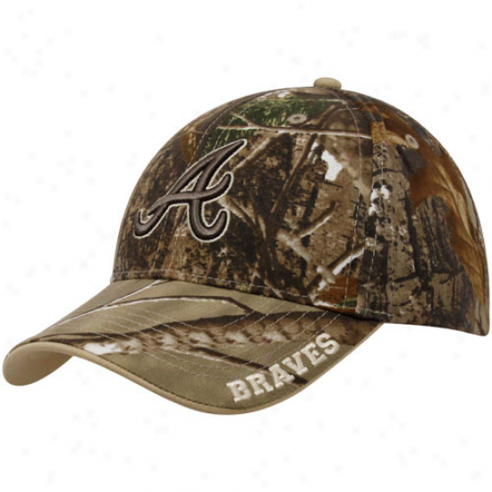 '47 Brand Atlanta Braves Real Treee Camo Frost Clean-up Adjstable Hat