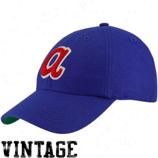 '47 Brand Atlanta Braves Royal Blue Cooperstown Brooksby Flex Fit Hat