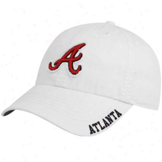 '47 Brand Atlanta Braves Whire Franchise Fitted Hat