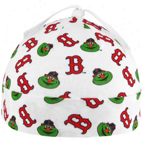 '47 Brand Boston Red Sox Newborn White Team Baby Beanie