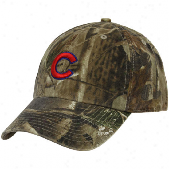 '47 Brand Chicago Cubs Real Tree Camo Cleanup Adjustable Hat