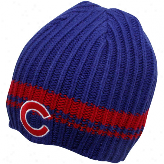 '47 Brand Chicago Cubs Royal Blue Blue Ontario Cable Knit Beanie