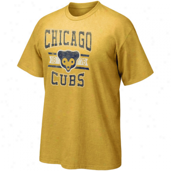 '47 Brand Chicago Cubs Vintage Scrum T-shirt - Gold