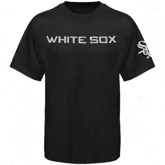 '47 Brand Chicago White Sox Black Fieldhouse Premium T-shirt