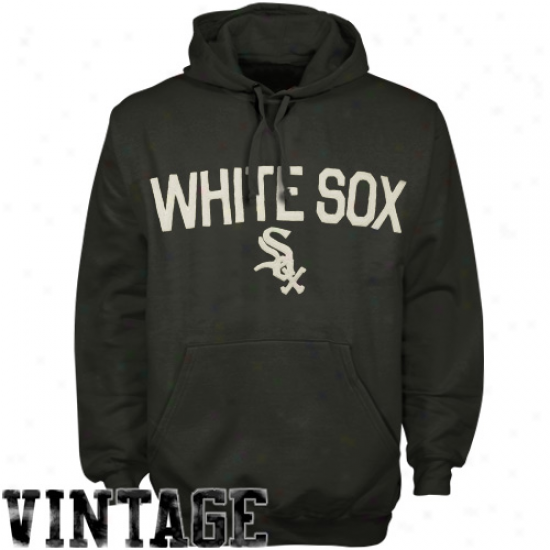 '47 Brand Chicago White Sox Black Skirmish Pullover Hoody Sweatshirt