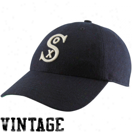 '47 Brand Chicago White Sox Navy Blue Cooperstown Brooksby Flex Fit Hat