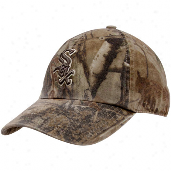 '47 Brand Chicago White Sox Real Tree Camo Franchise Fitted Hat
