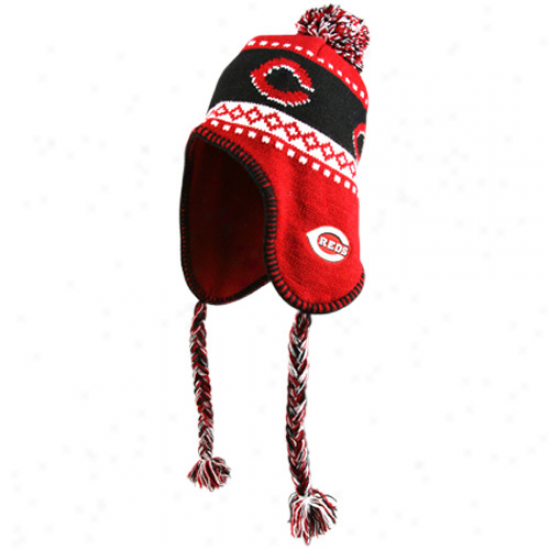 '47 Brand Cincinnati Reds Red Abomination Tassel Knit Beanie