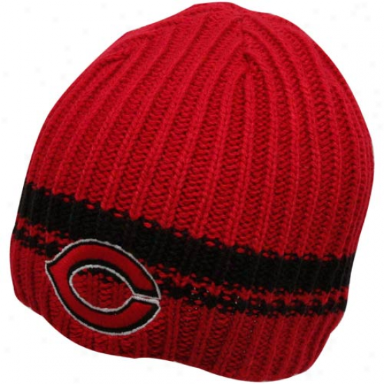 '47 Brand Cincinnati Reds Red Ontario Cable Knit Beanie