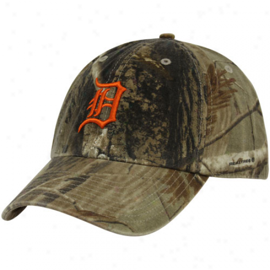 '47 Brand Detroit Tigers Real Tree Camo Cleanup Adjustable Hat