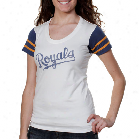 '47 Brand Kansas City Royals Ladies Grand Slam T-shirt - White