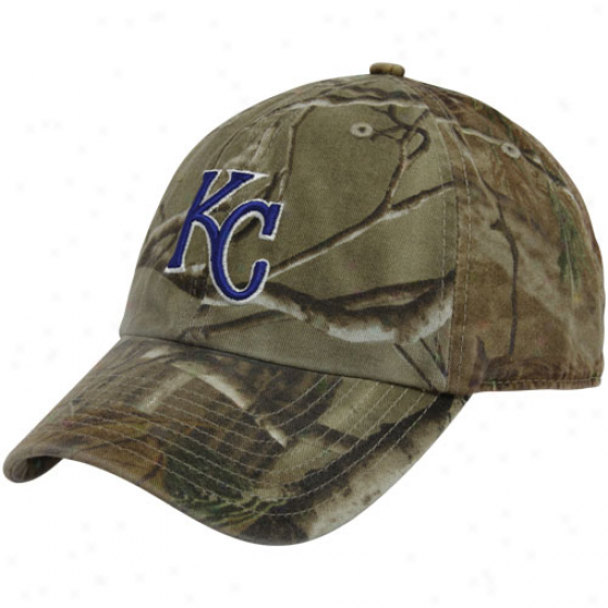 '47 Brand Kansas City Royals Real Tree Camo Cleanup Adjustable Hat