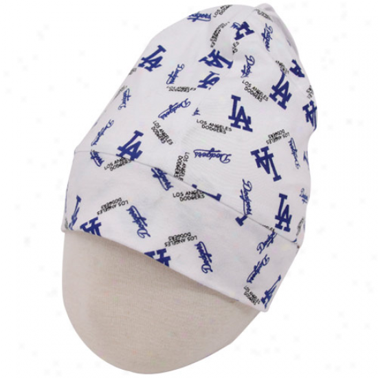 '47 Brand L.a. Dodgers Newborn White Team Baby Beanie