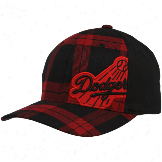 '47 Brand L.a. Dodgers Red-black Bosco Closer Foex Fit Hat