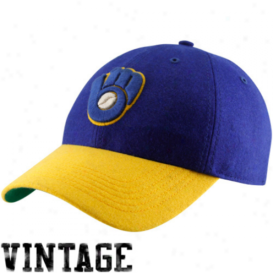 '47 Kind Milwaukee Brewers Royal Blue-gold Cooperstown Brooksby Flex Qualified Cardinal's office