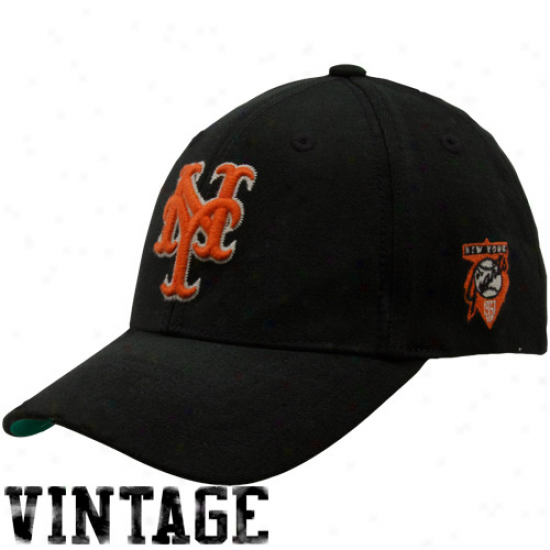 '47 Brand New York Giants Black 1957 Cooperstown Wool Stretch Flex Fit Hat