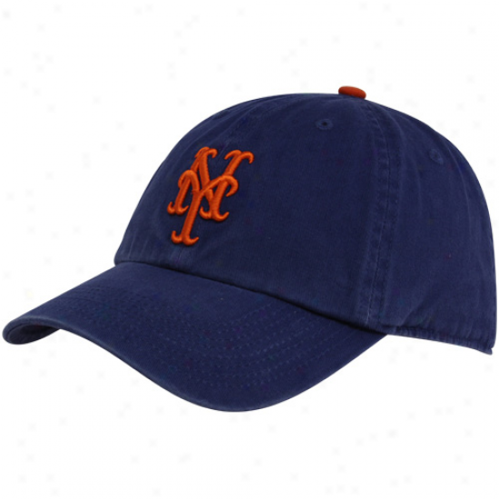 '47 Brand New York Mets Royal Blue Cleanup Adjustable Hat