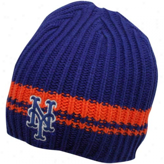 '47 Brand New York Mets Royal Blue Ontario Cable Knit Beanie