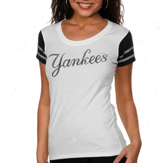 '47 Brand New York Yankees Ladies Grand Slam T-shirt - White