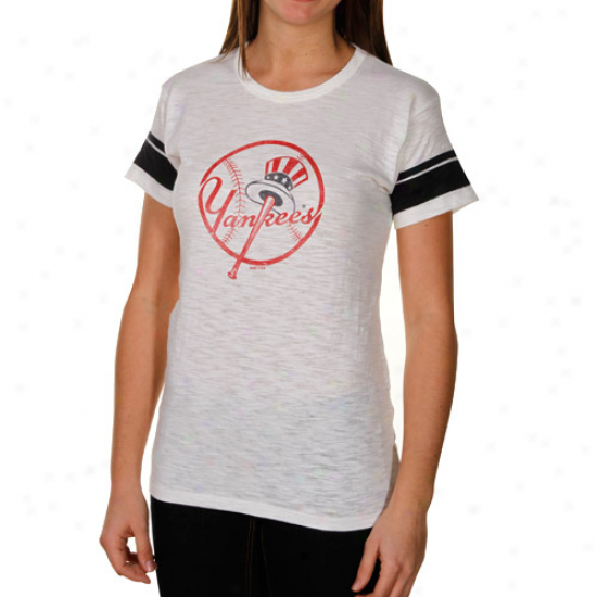 '47 Brand New York Yankees Ladies Of a ~ color Game Time Premium Heathered T-shirt