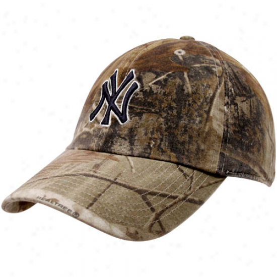 '47 Brand New York Yankees Real Tree Camo Clean Up Adjustable Haf