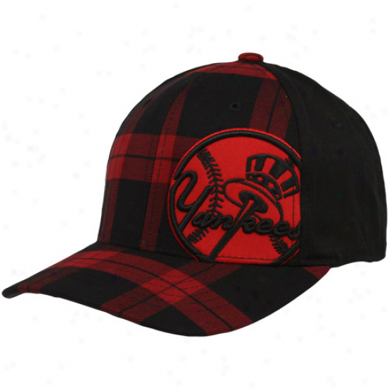 '47 Brand New York Yankees Red-black Bosco Closer Flex Fit Hat