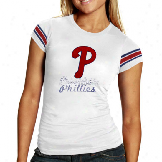 '47 Brand Philadelphia Phillies Ladies Campus Premium T-shirt - White