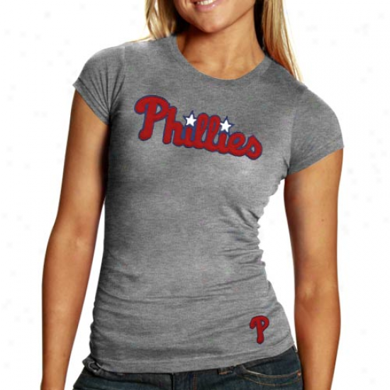 '47 Brand Philadelphia Philliee Lasies Fieldhouse Premium T-shirt - Gray