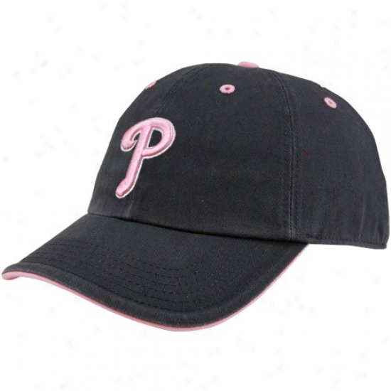 '47 Brand Philadelphia Phillies Ladies Navy Blue Opening Act Adjustable Sliuch Hat