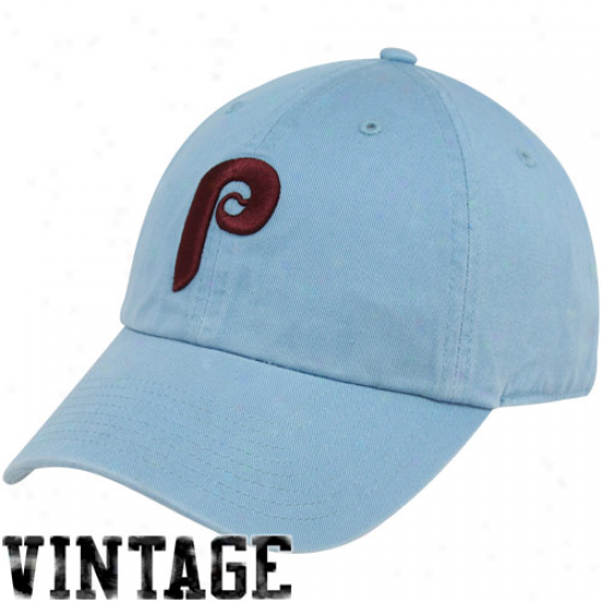'47 Brand Philadelphia Phillies Light Blue Cooperstown Franchise Flex Fit Hat
