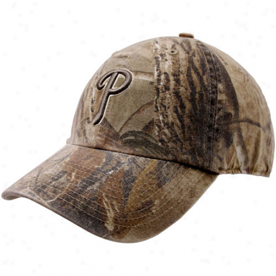 '47 Brand Philadelphia Phillies Real Tree Camo Franchise Fitted Hat