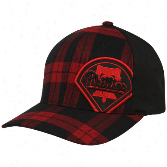 '47 Brand Philadelphia Phillies Red-black Bosco Closer Flex Fit Hat