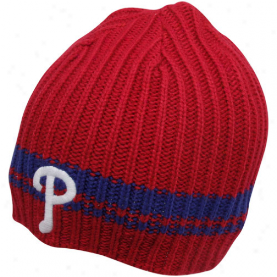 '47 Brand Philadelphia Philliss Red Ontario Cable Knit Beanie